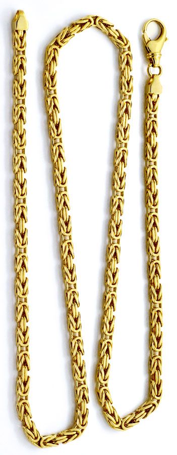 Foto 3 - Königskette Goldkette massiv Gelbgold 14K/585 Karabiner, K2208