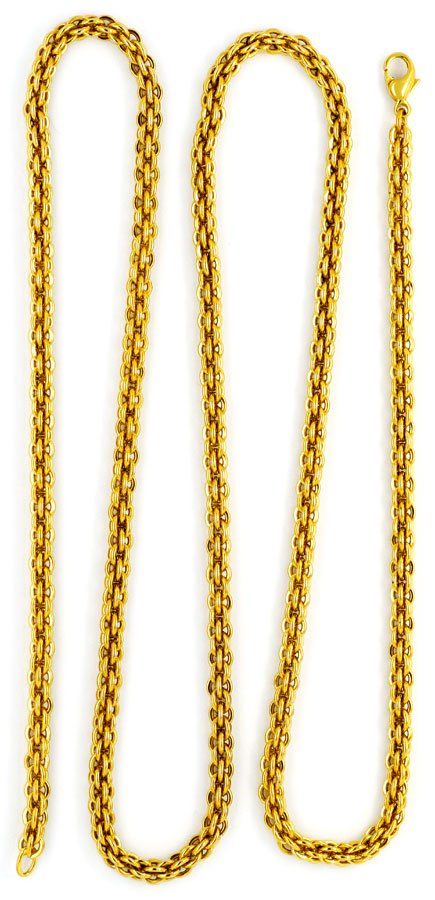 Foto 3 - Sehr seltene Himbeer Ringe Gold Kette Collier Gelb Gold, K2317