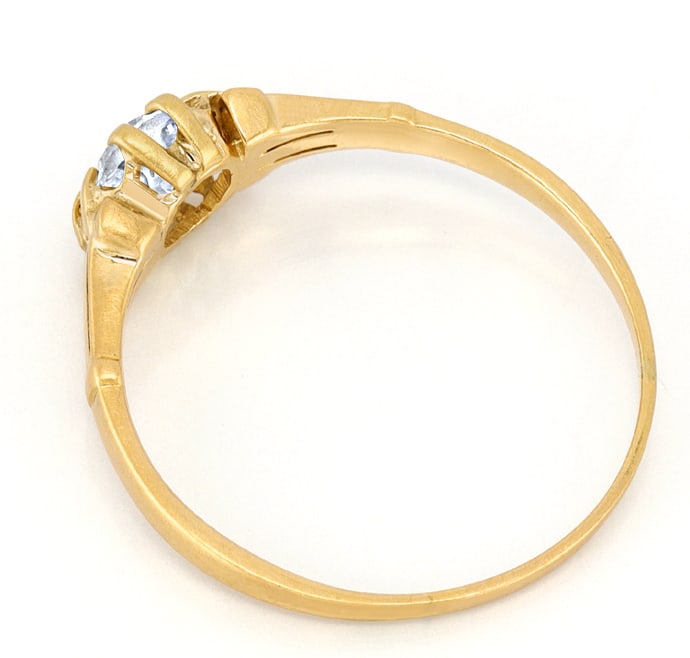 Foto 3 - Antiker Ring 0,47ct Diamant-Solitär Rotgold, R1484