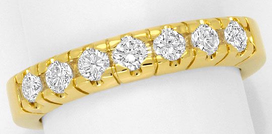 Foto 2 - Halbmemory Diamanten-Ring Brillanten massives Gelbgold, R1768