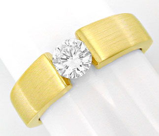 Foto 1 - Brillant-Spann Ring 0,51ct Weiss, Gelbgold, S6292