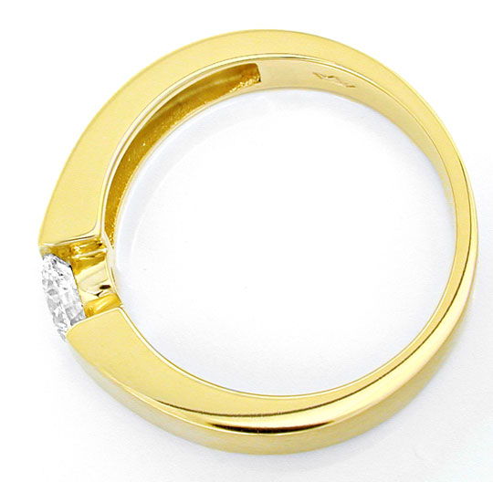 Foto 3 - Brillant-Spann Ring 0,51ct Weiss, Gelbgold, S6292
