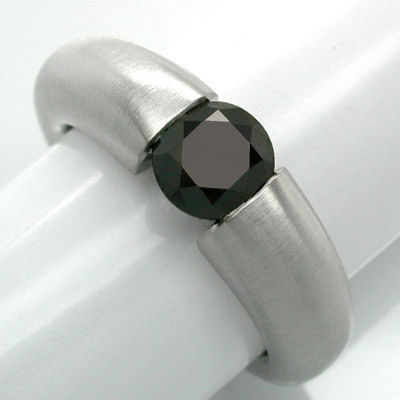 Foto 1 - Spann Ring, Schwarzer Brillant 1,15ct, S8678